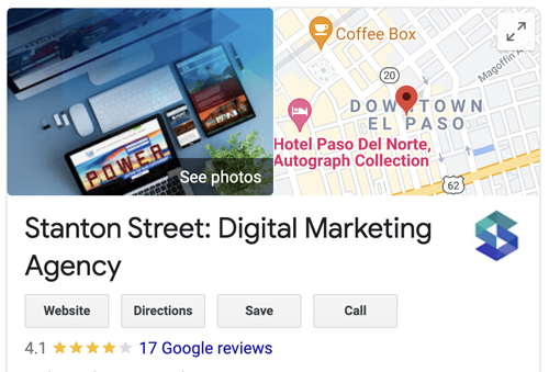 Google My Business Stanton Street